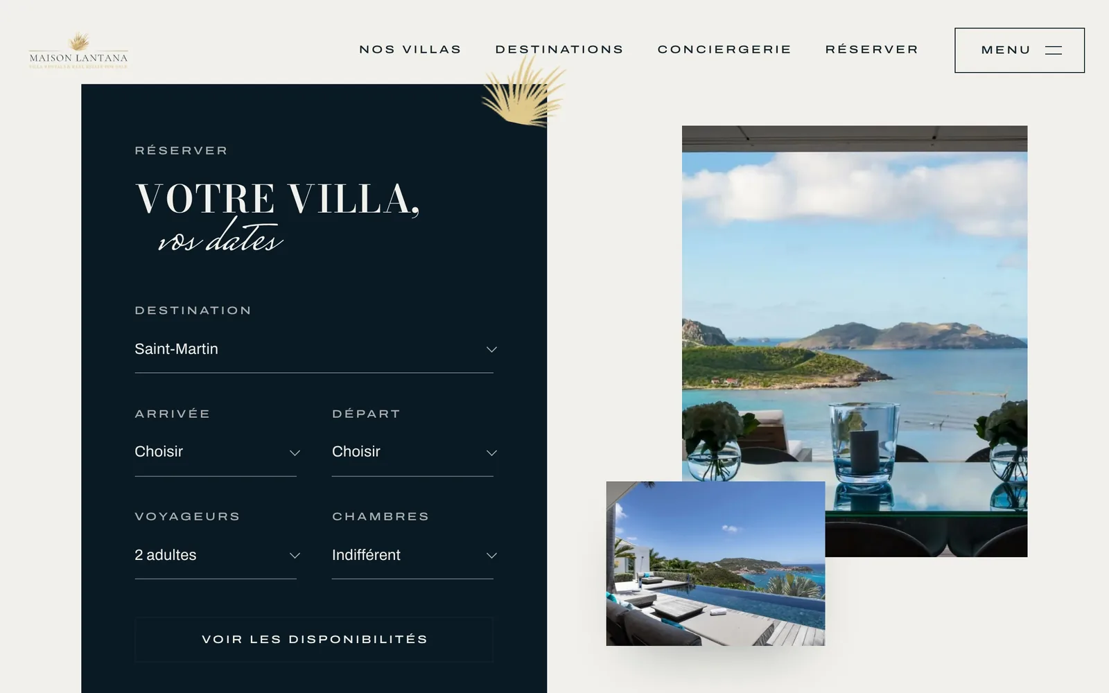Maison Lantana, réserver, sur ordinateur