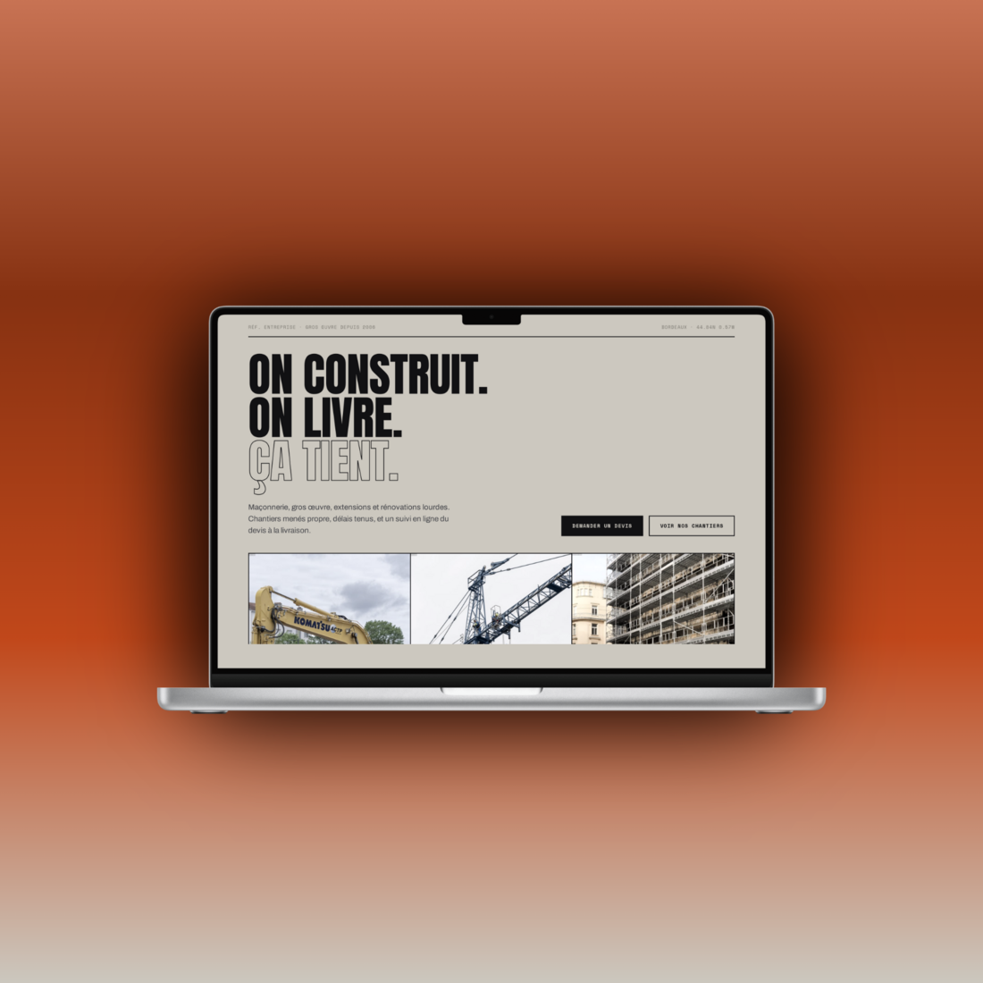 Ouvrage, construction et gros œuvre